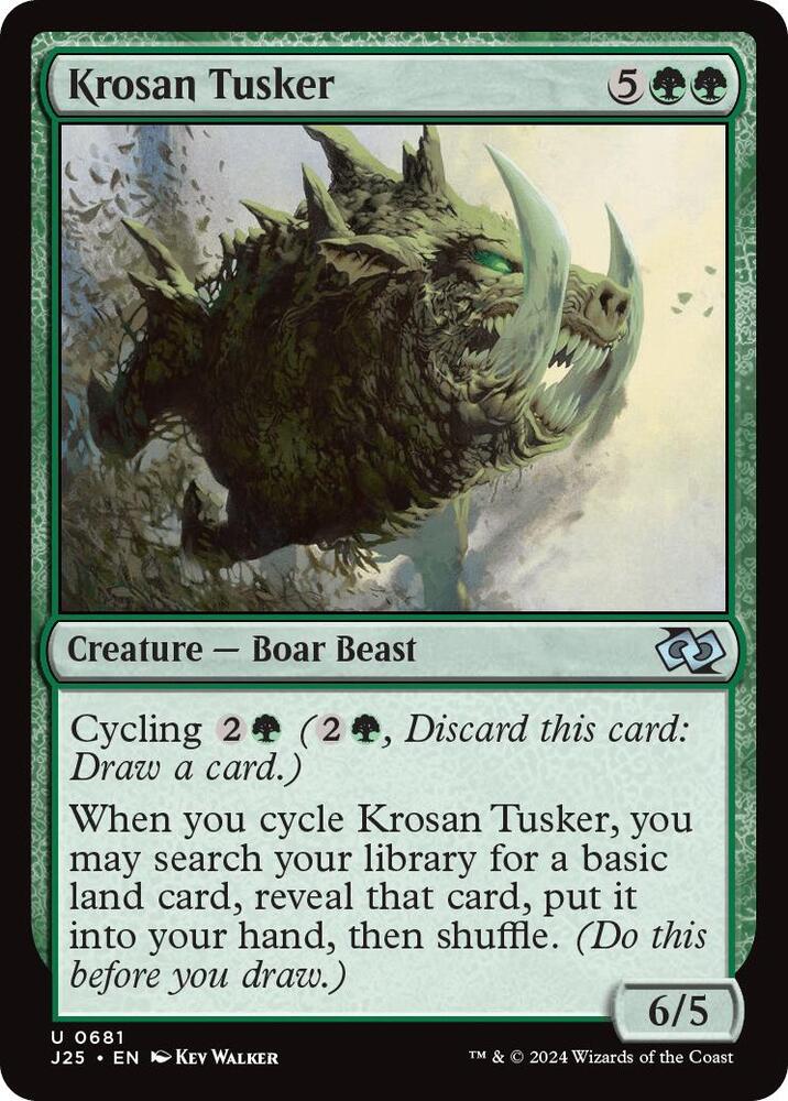 Krosan Tusker 681 card from Foundations Jumpstart