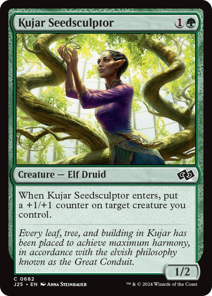 Kujar Seedsculptor 682 card from Foundations Jumpstart
