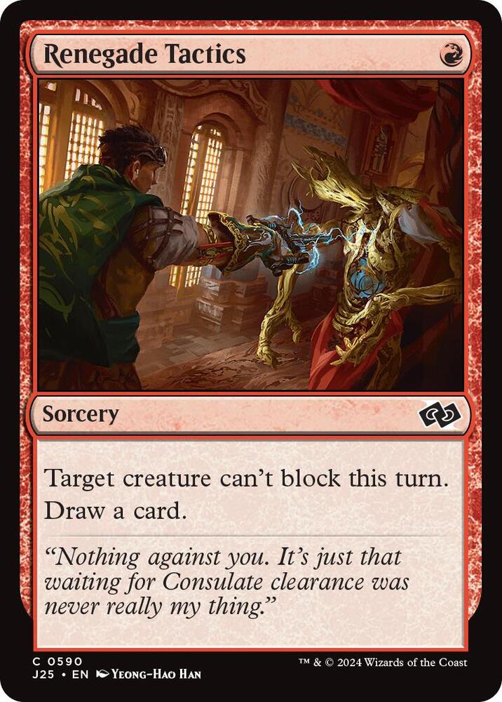 Renegade Tactics 590 card from Foundations Jumpstart