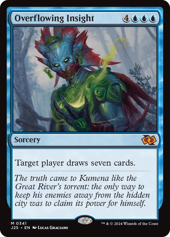 Overflowing Insight 341 card from Foundations Jumpstart