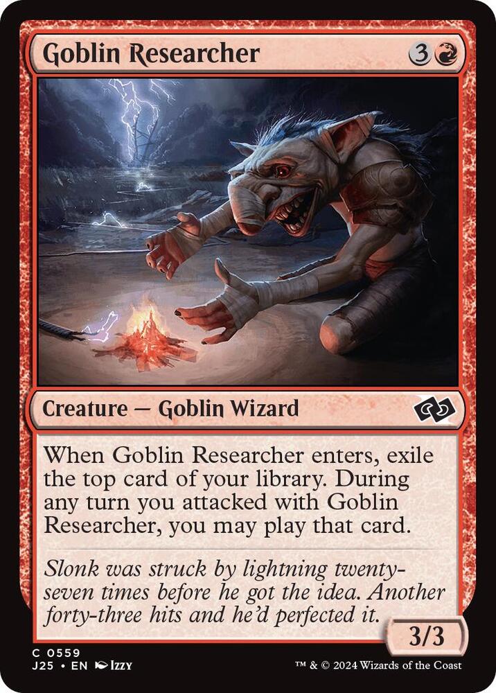Goblin Researcher 559 card from Foundations Jumpstart