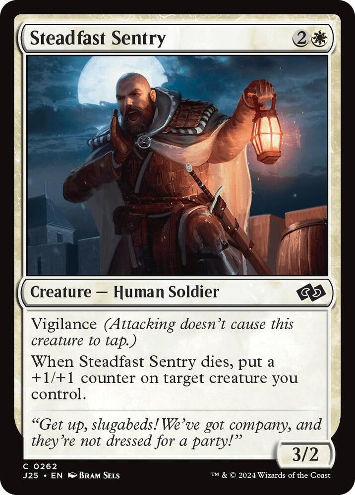 Steadfast Sentry 262 card from Foundations Jumpstart