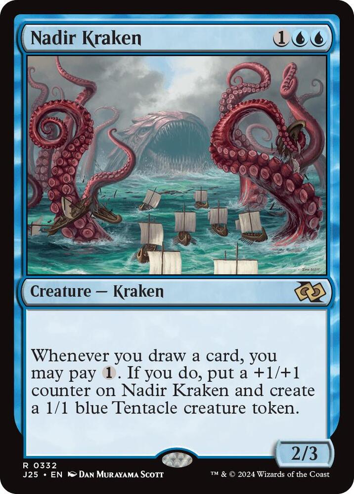 Nadir Kraken 332 card from Foundations Jumpstart