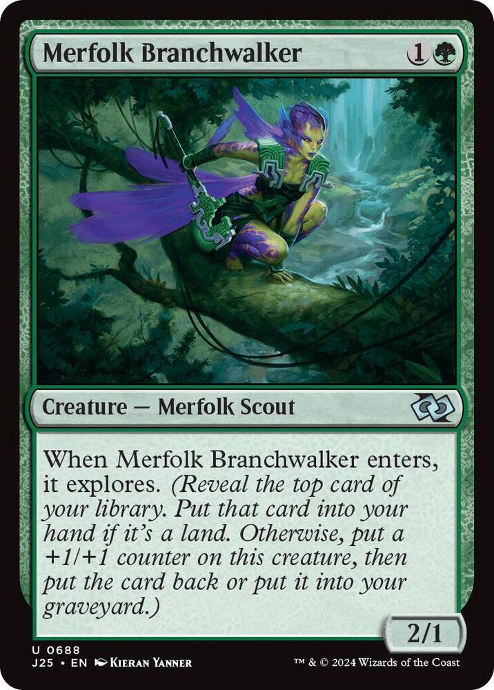 Merfolk Branchwalker 688 card from Foundations Jumpstart