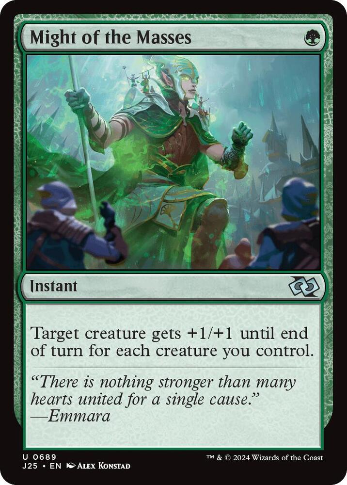 Might of the Masses 689 card from Foundations Jumpstart