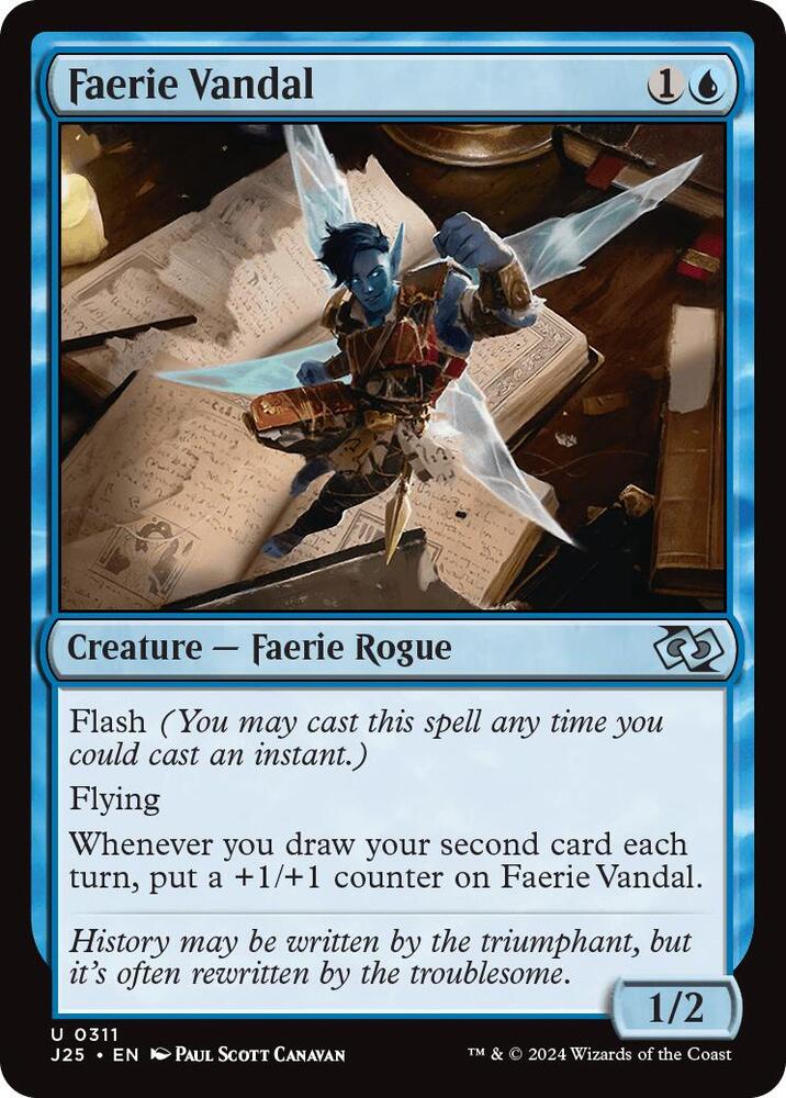 Faerie Vandal 311 card from Foundations Jumpstart