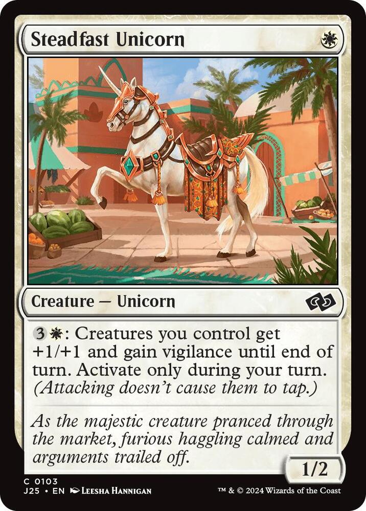 Steadfast Unicorn 103 card from Foundations Jumpstart