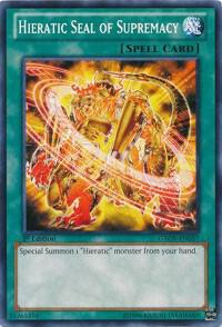 Hieratic Seal of Supremacy GAOV-EN057 card from Galactic Overlord