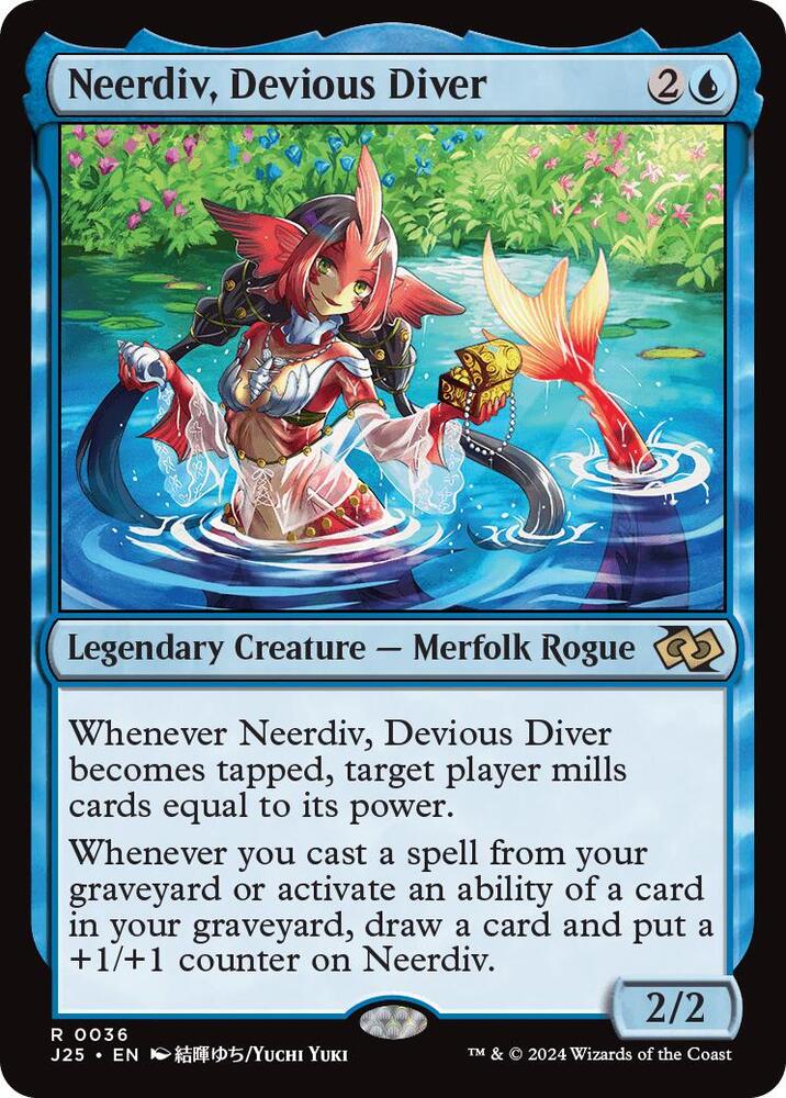 Neerdiv, Devious Diver (Anime) 36 card from Foundations Jumpstart