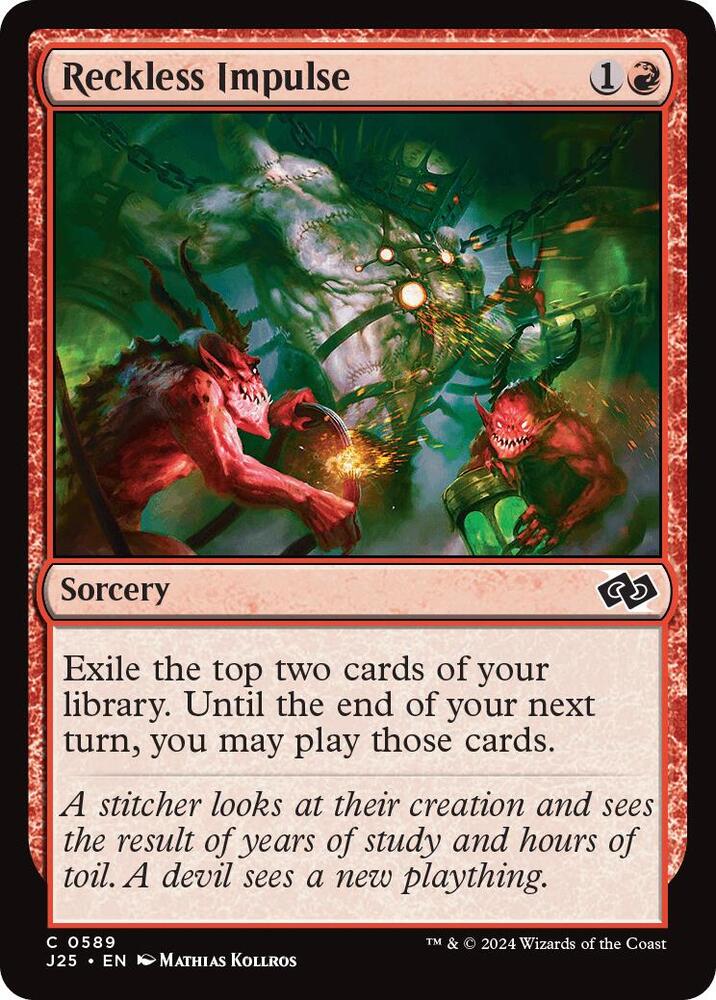 Reckless Impulse 589 card from Foundations Jumpstart