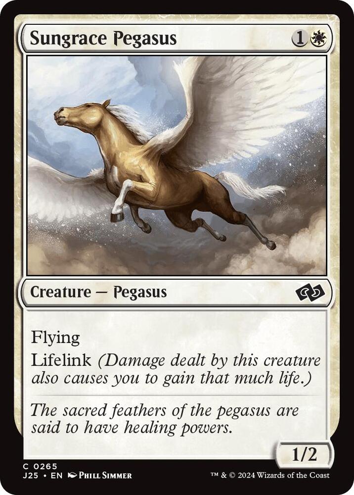 Sungrace Pegasus 265 card from Foundations Jumpstart