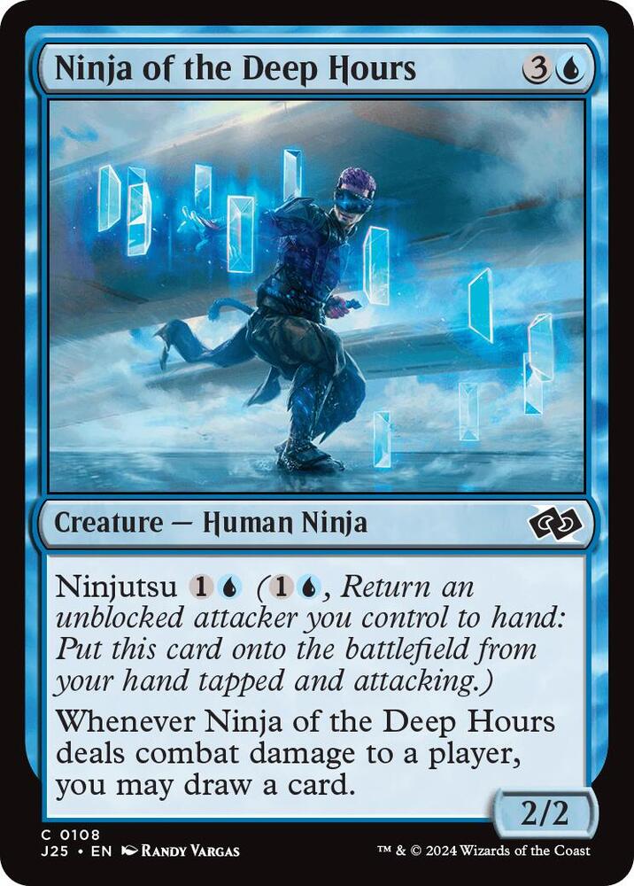 Ninja of the Deep Hours 108 card from Foundations Jumpstart
