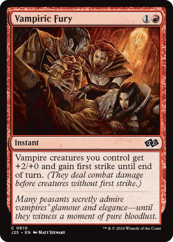 Vampiric Fury 610 card from Foundations Jumpstart