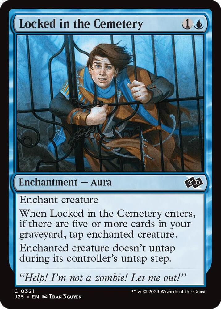 Locked in the Cemetery 321 card from Foundations Jumpstart