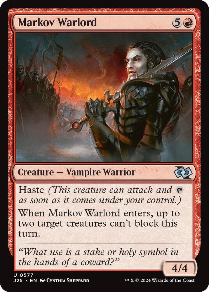 Markov Warlord 577 card from Foundations Jumpstart