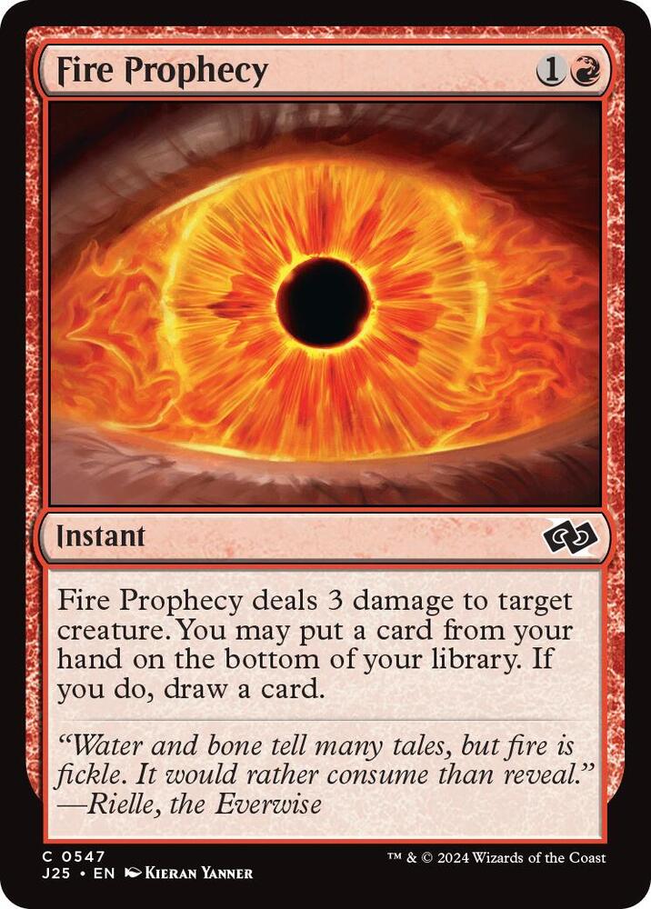 Fire Prophecy 547 card from Foundations Jumpstart