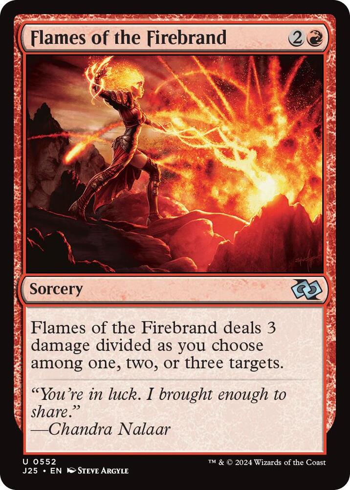 Flames of the Firebrand 552 card from Foundations Jumpstart