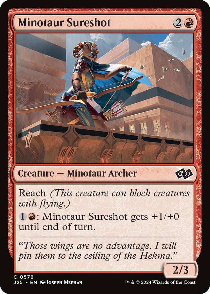 Minotaur Sureshot 578 card from Foundations Jumpstart