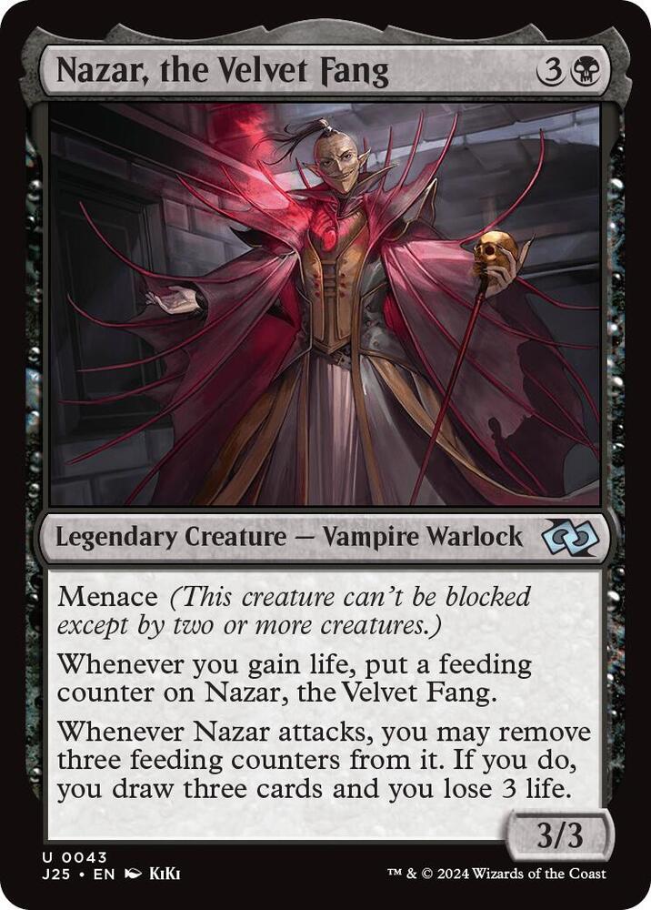 Nazar, the Velvet Fang (Anime) 43 card from Foundations Jumpstart