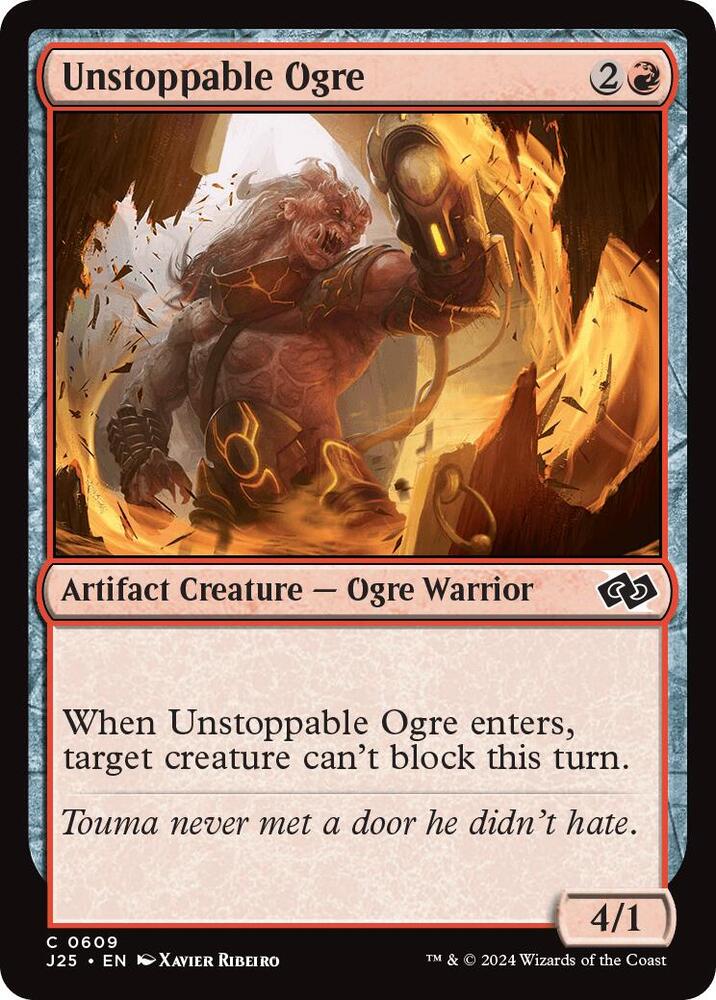 Unstoppable Ogre 609 card from Foundations Jumpstart