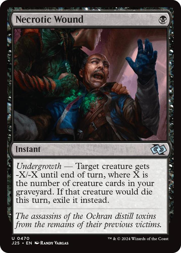 Necrotic Wound 470 card from Foundations Jumpstart