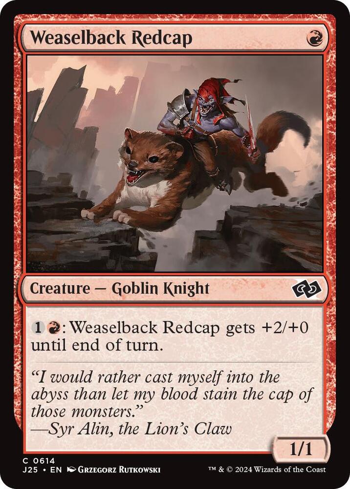 Weaselback Redcap 614 card from Foundations Jumpstart