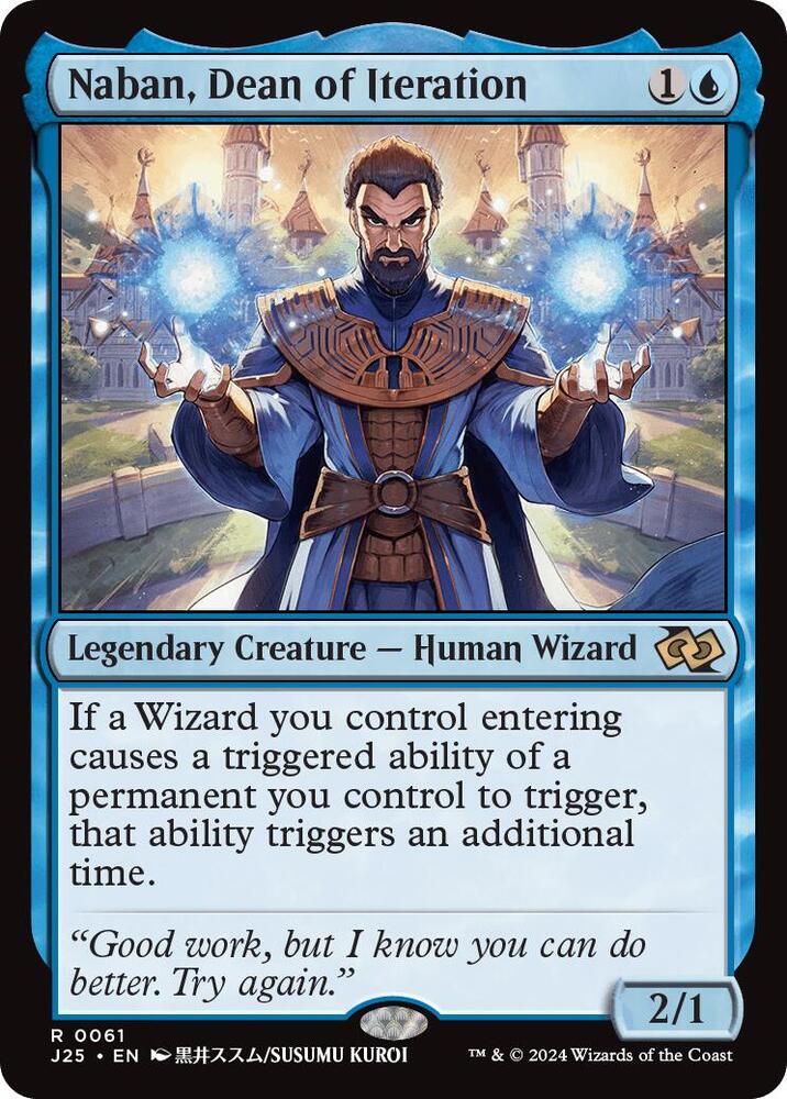 Naban, Dean of Iteration (Anime) 61 card from Foundations Jumpstart