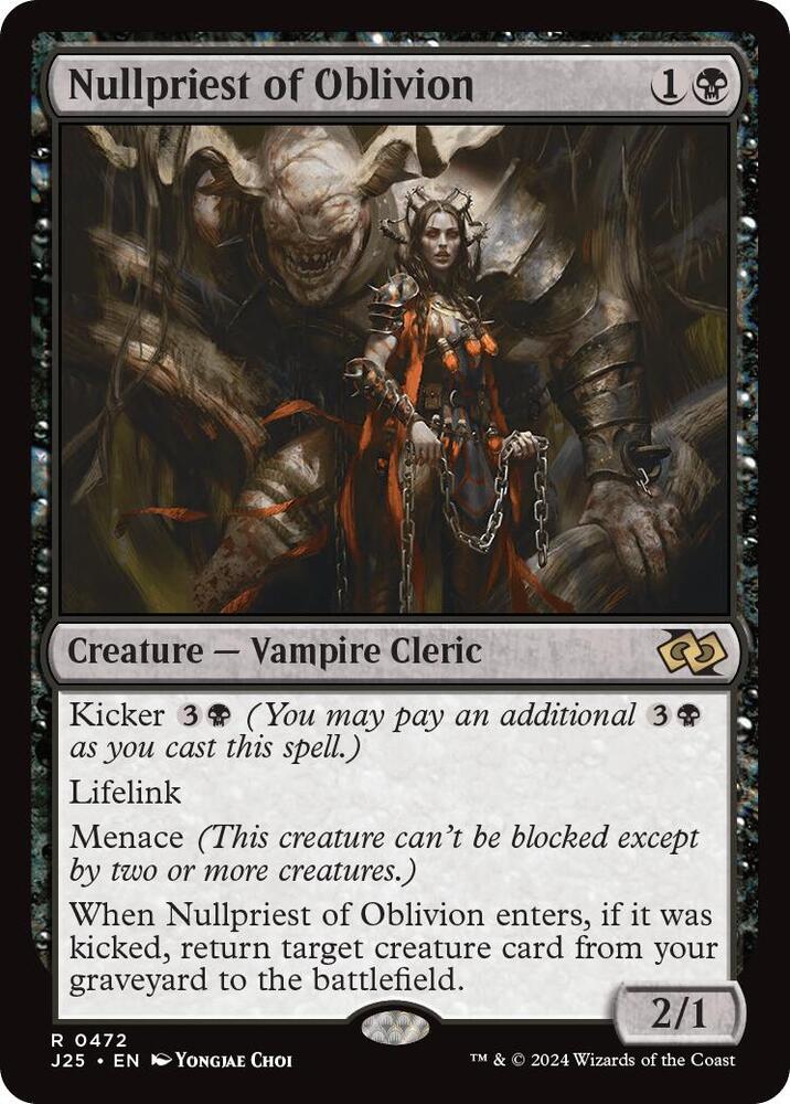 Nullpriest of Oblivion 472 card from Foundations Jumpstart