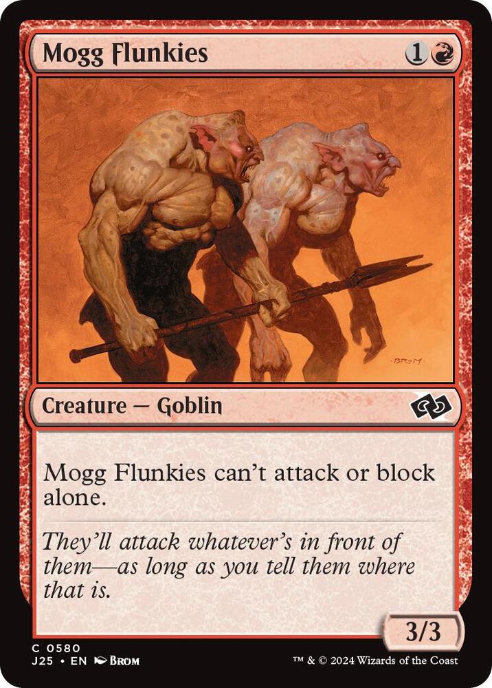 Mogg Flunkies 580 card from Foundations Jumpstart