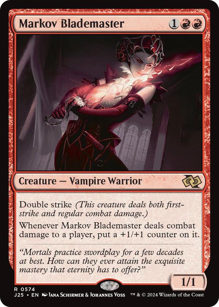 Markov Blademaster 574 card from Foundations Jumpstart