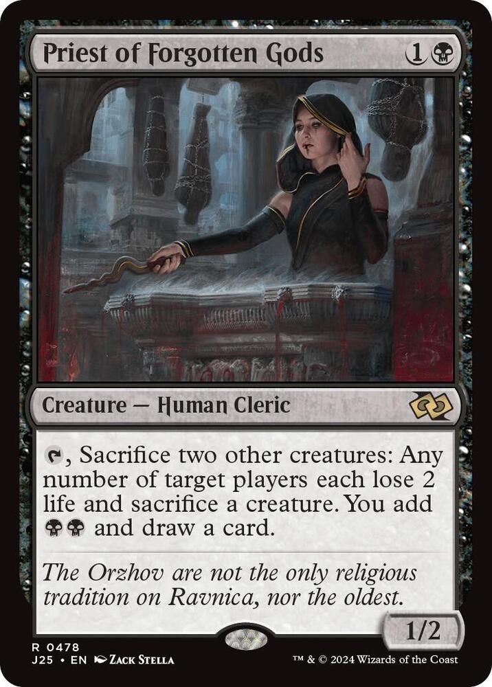 Priest of Forgotten Gods 478 card from Foundations Jumpstart