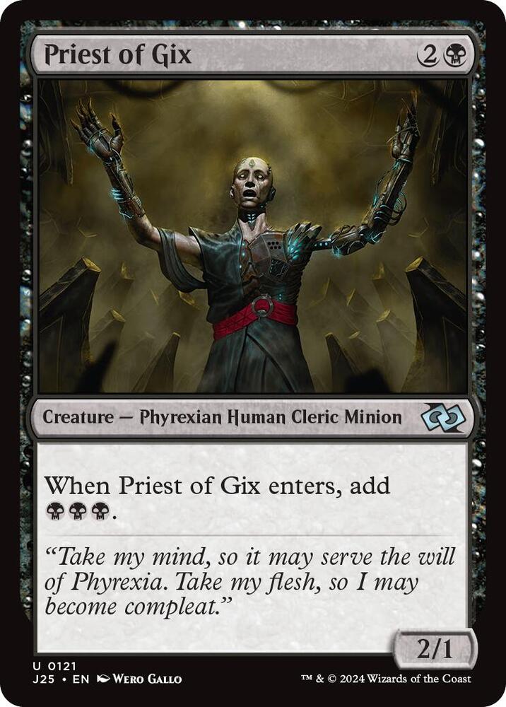Priest of Gix 121 card from Foundations Jumpstart