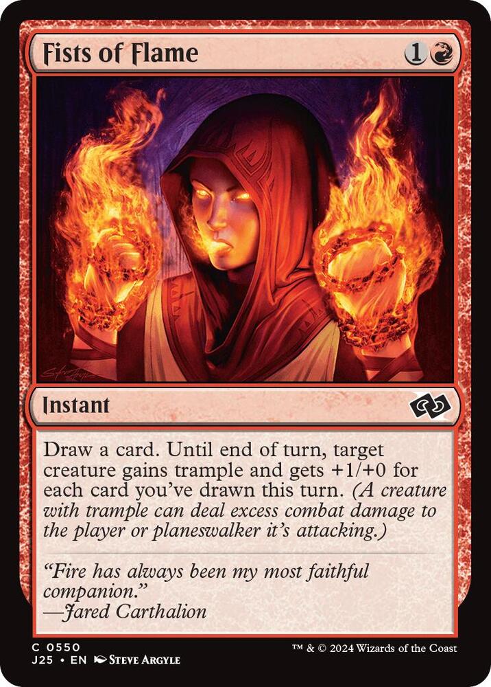 Fists of Flame 550 card from Foundations Jumpstart