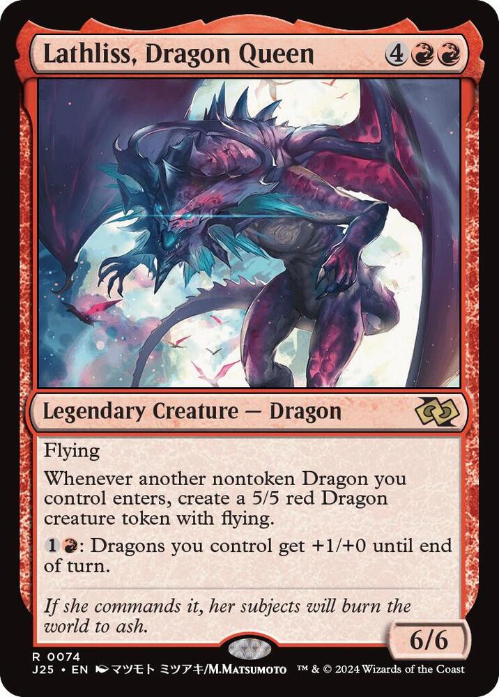 Lathliss, Dragon Queen (Anime) 74 card from Foundations Jumpstart