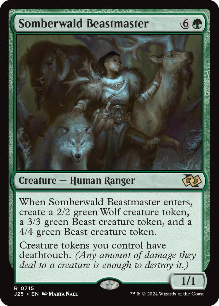 Somberwald Beastmaster 715 card from Foundations Jumpstart