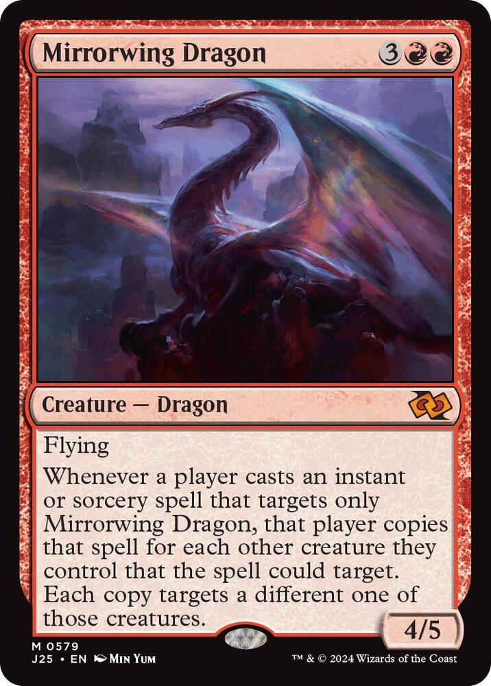 Mirrorwing Dragon 579 card from Foundations Jumpstart
