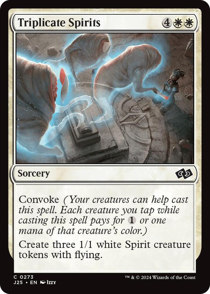 Triplicate Spirits 273 card from Foundations Jumpstart