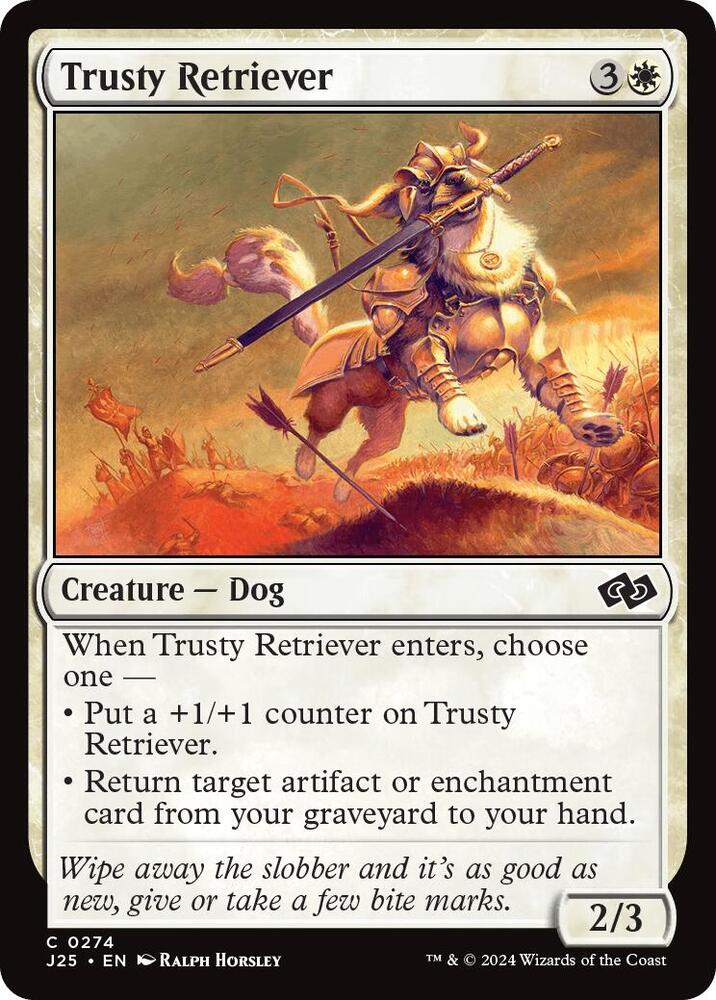 Trusty Retriever 274 card from Foundations Jumpstart