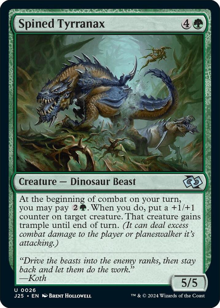 Spined Tyrranax 26 card from Foundations Jumpstart