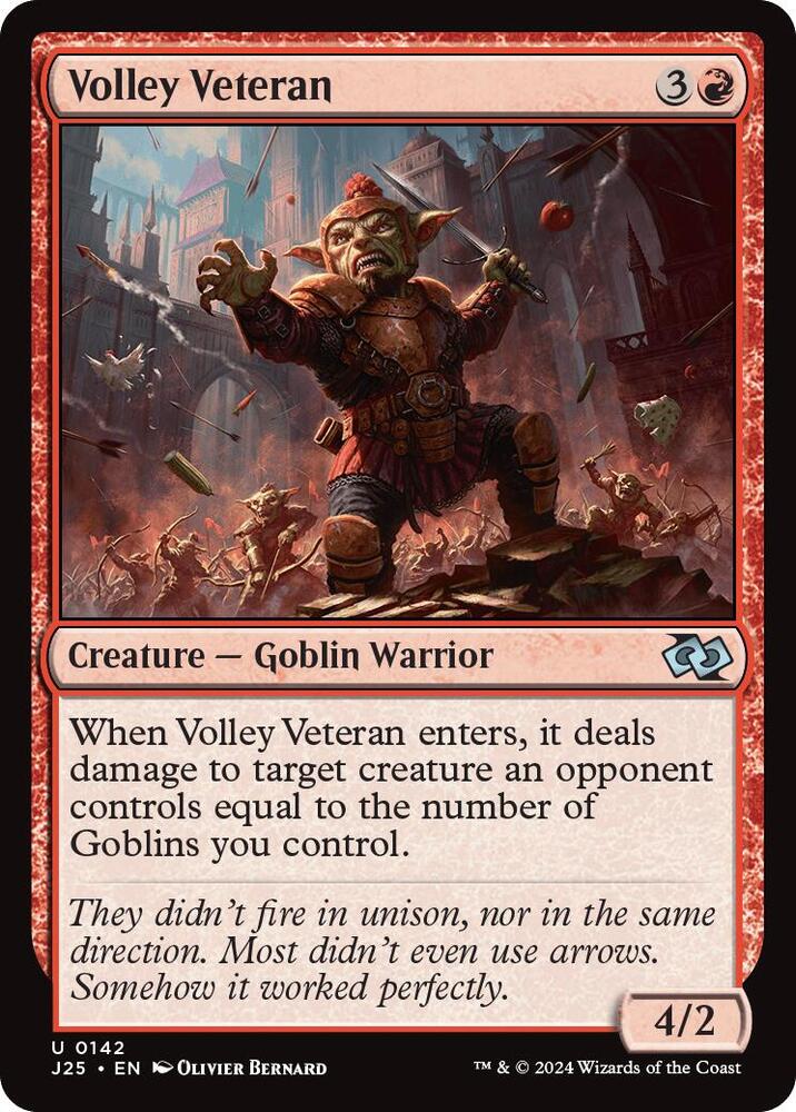 Volley Veteran 142 card from Foundations Jumpstart