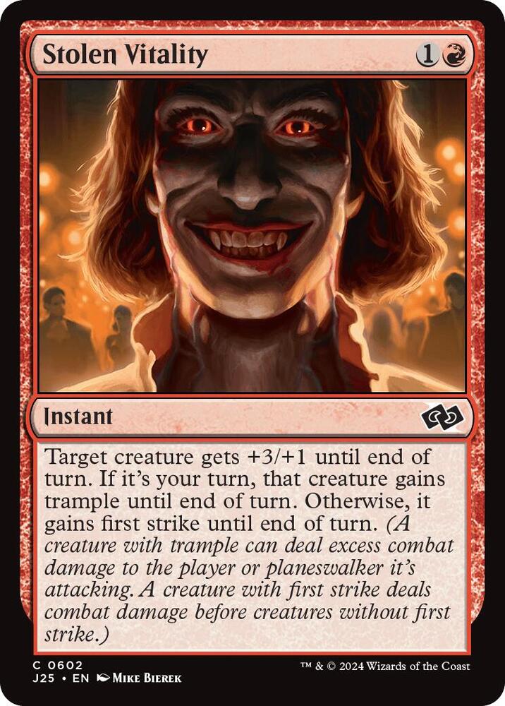 Stolen Vitality 602 card from Foundations Jumpstart