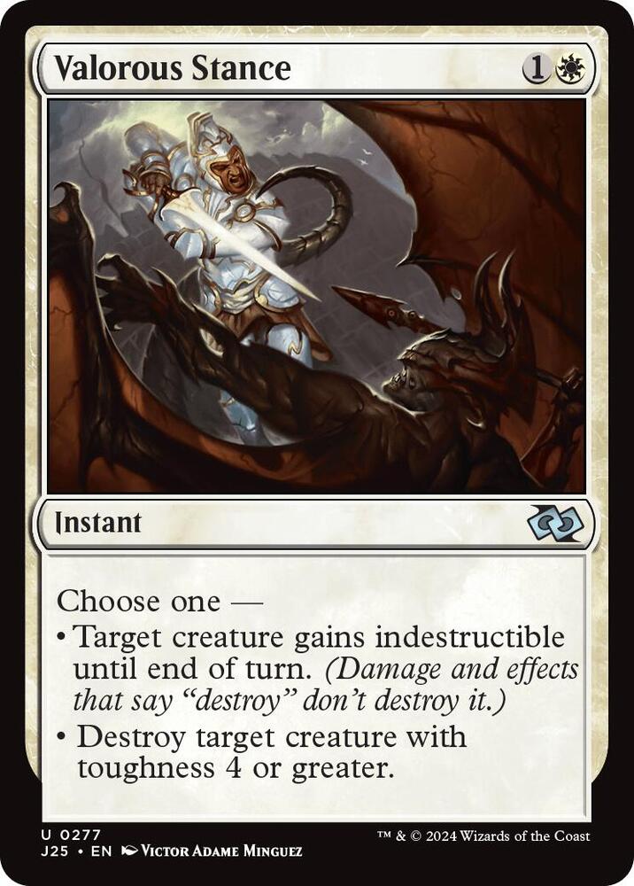 Valorous Stance 277 card from Foundations Jumpstart