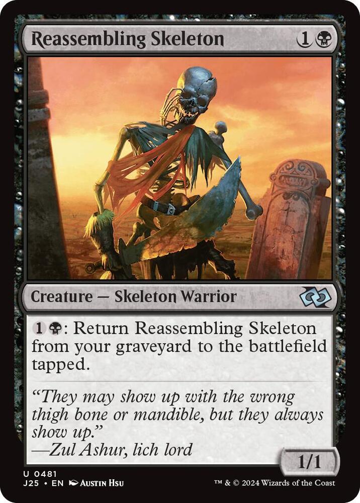 Reassembling Skeleton 481 card from Foundations Jumpstart