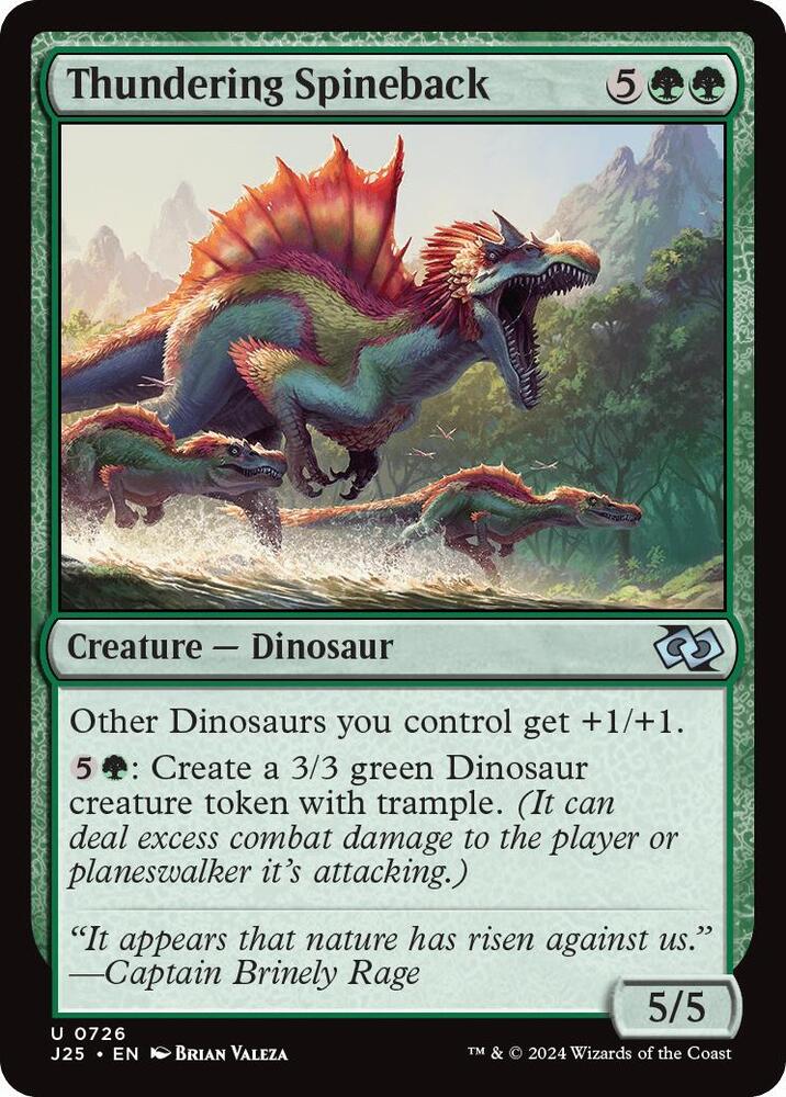 Thundering Spineback 726 card from Foundations Jumpstart