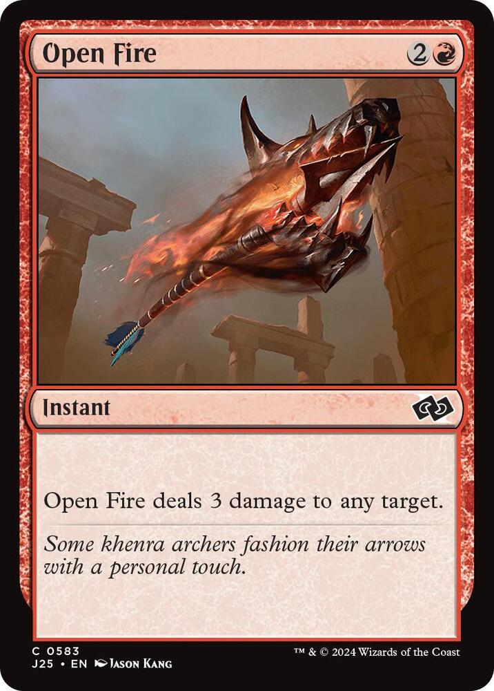 Open Fire 583 card from Foundations Jumpstart