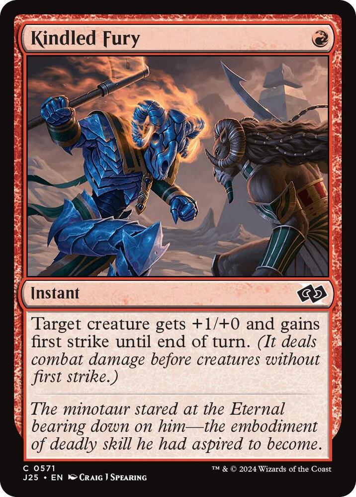 Kindled Fury 571 card from Foundations Jumpstart
