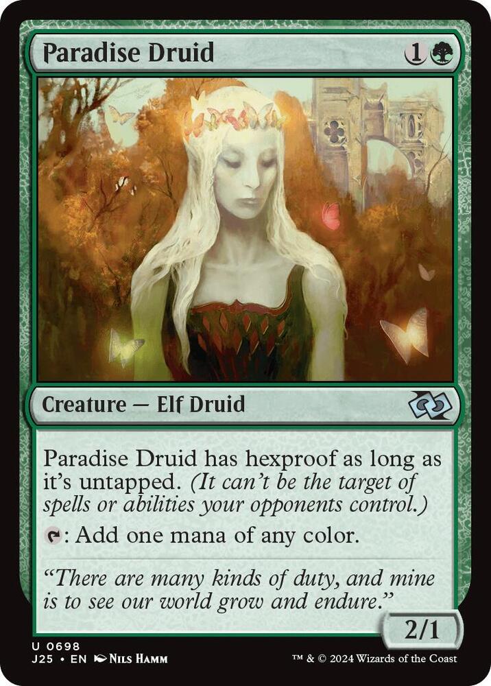 Paradise Druid 698 card from Foundations Jumpstart