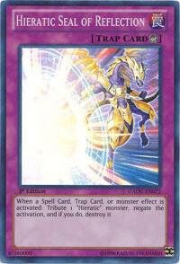 Hieratic Seal of Reflection GAOV-EN072 card from Galactic Overlord