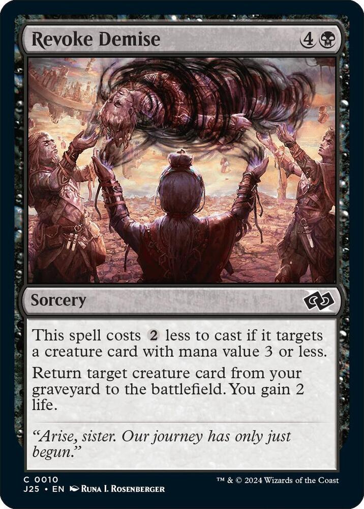 Revoke Demise 10 card from Foundations Jumpstart