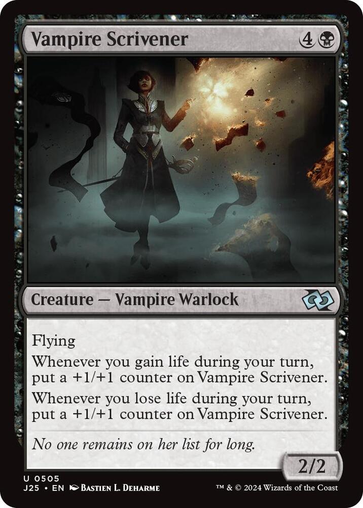 Vampire Scrivener 505 card from Foundations Jumpstart